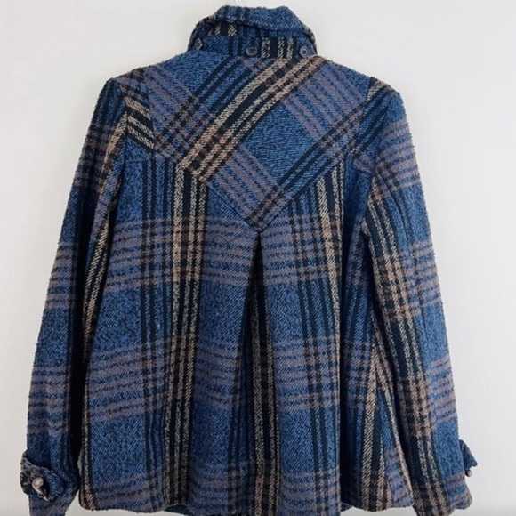 Vintage Dollhouse Tweed Plaid Jacket - Size 12 - Picture 5 of 12